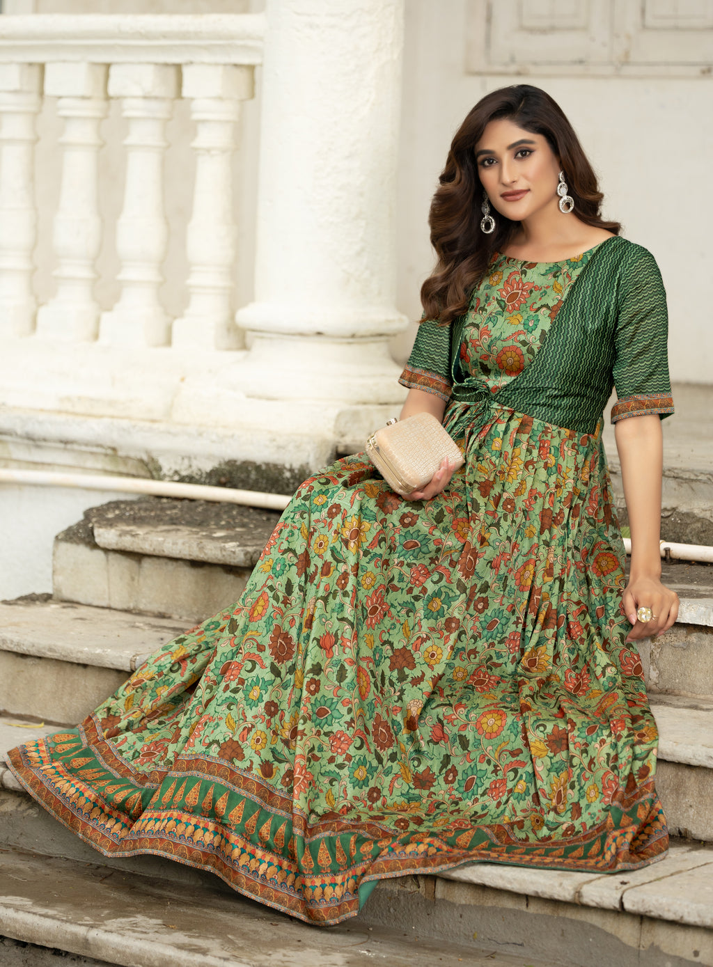 Aafreen Daaman Style Gown