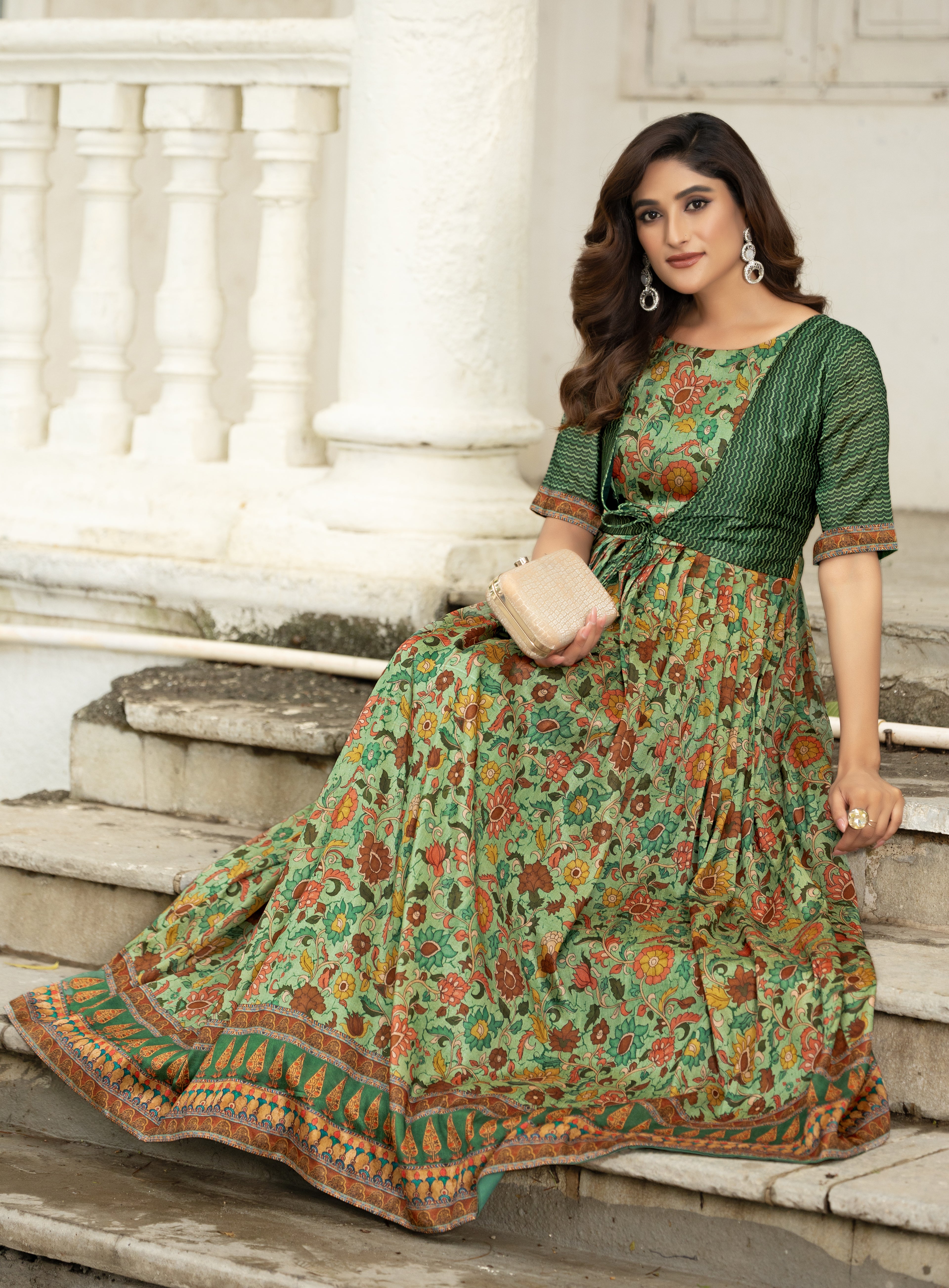 Aafreen Daaman Style Gown