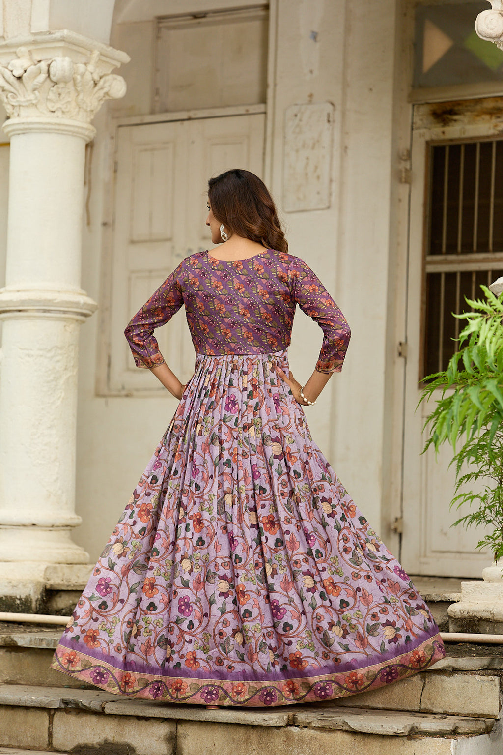 Floral Grace Jacket Gown