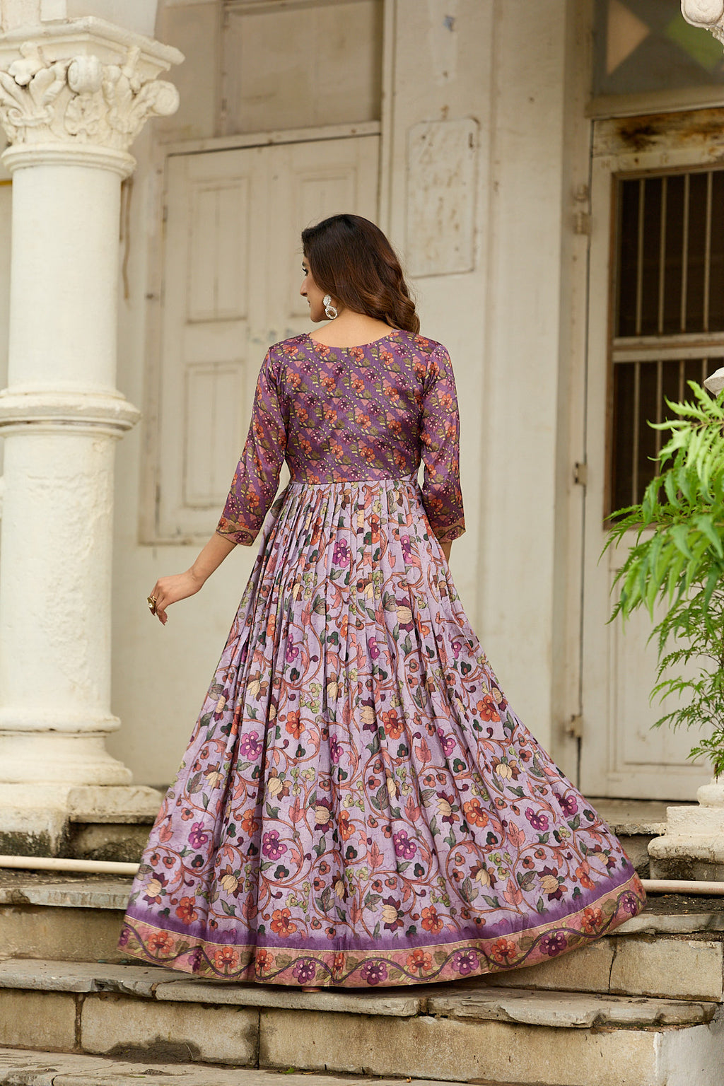 Floral Grace Jacket Gown