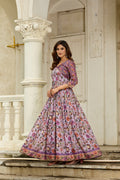 Floral Grace Jacket Gown