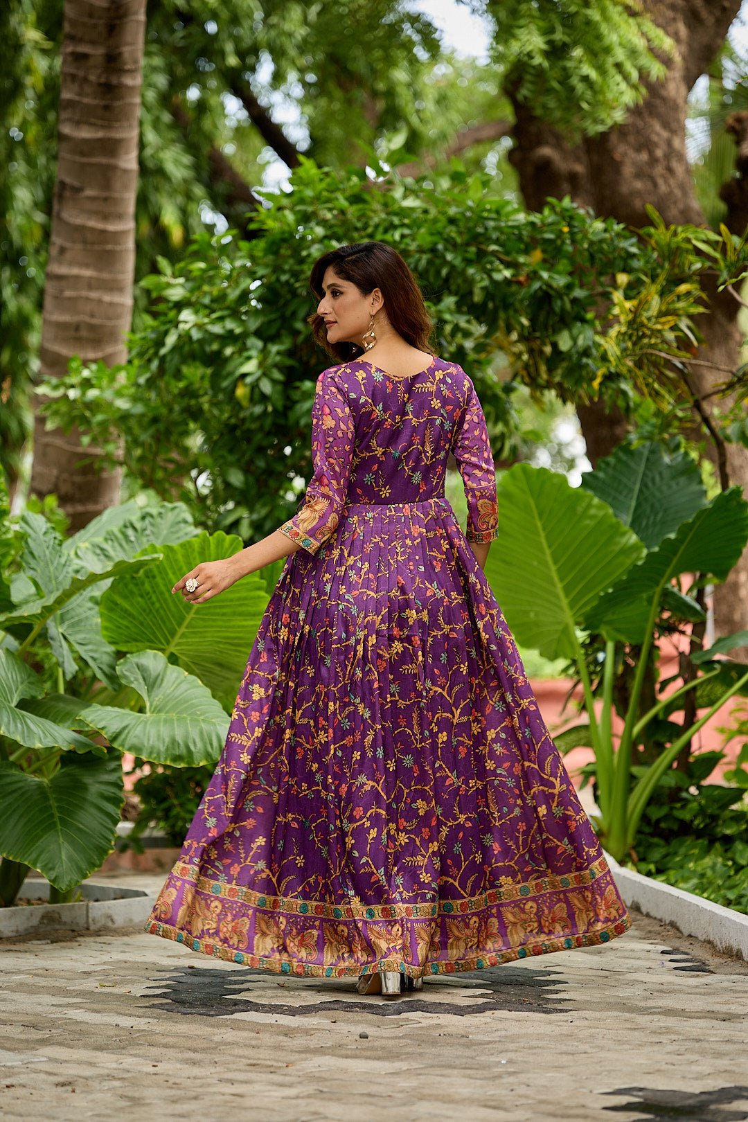 Noorika Floral Wrap Gown