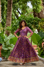 Noorika Floral Wrap Gown