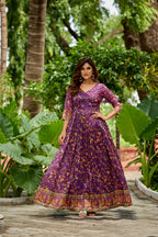 Noorika Floral Wrap Gown