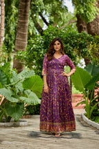 Noorika Floral Wrap Gown