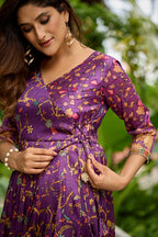 Noorika Floral Wrap Gown