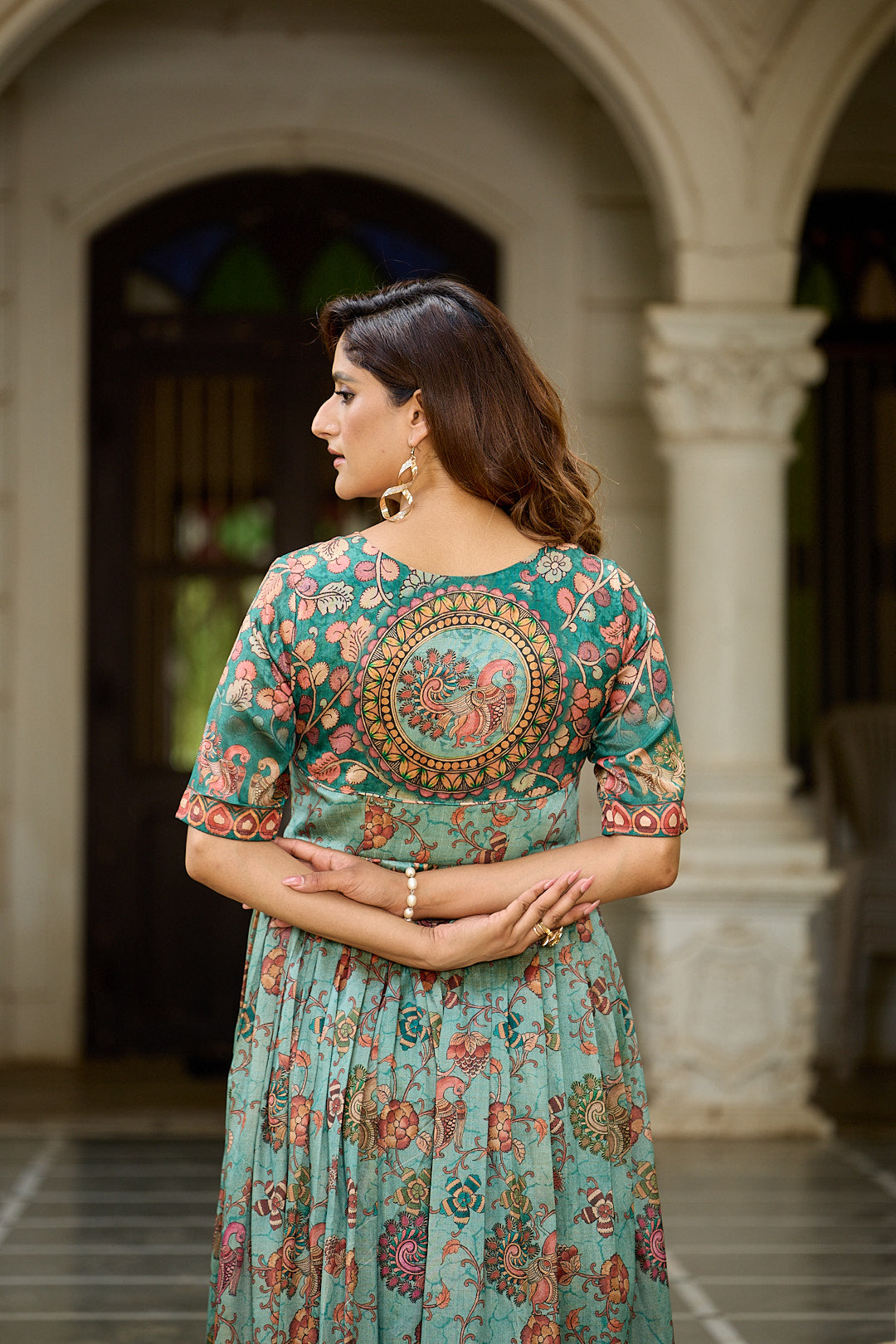 Rangriti Weave Flare Gown