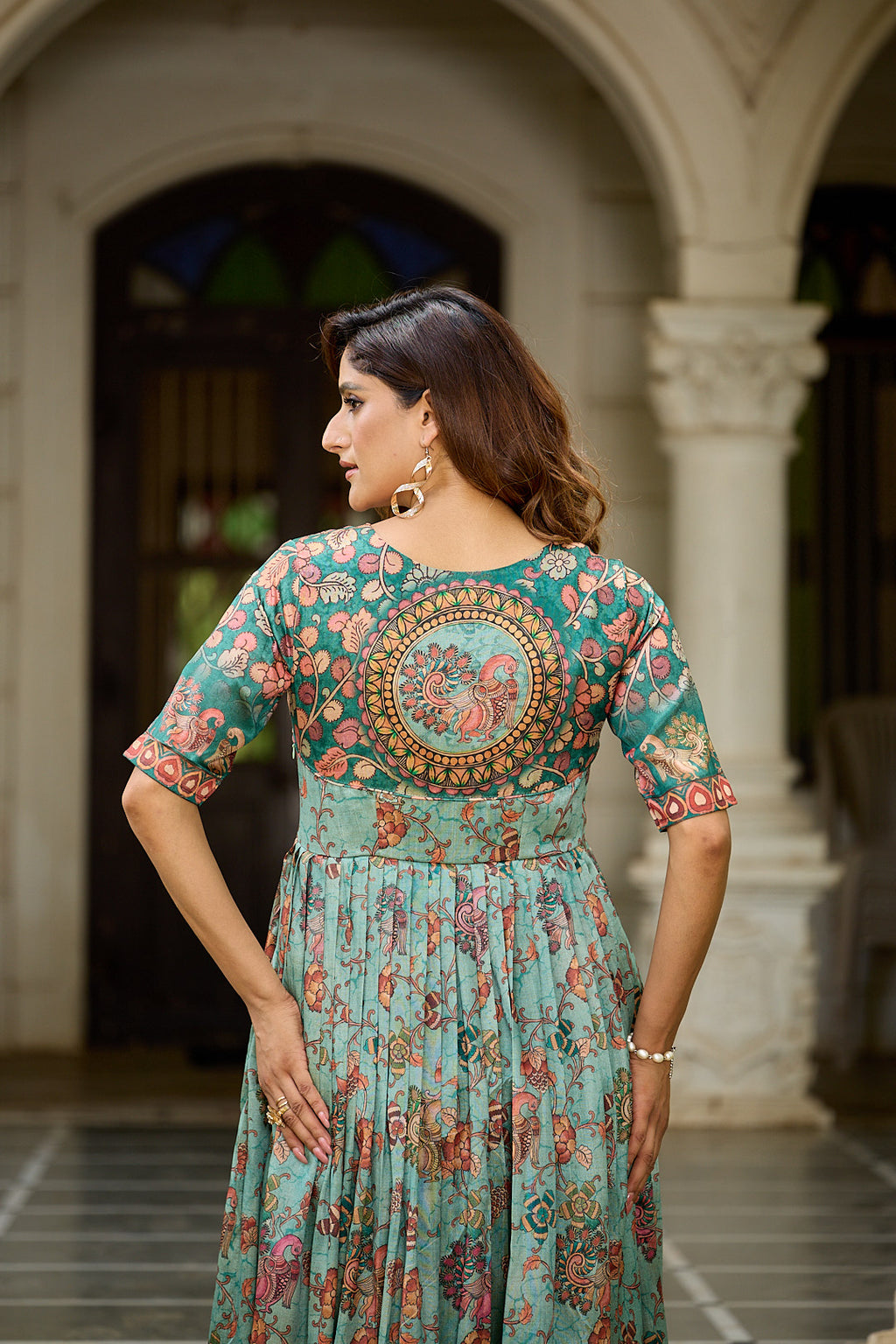 Rangriti Weave Flare Gown