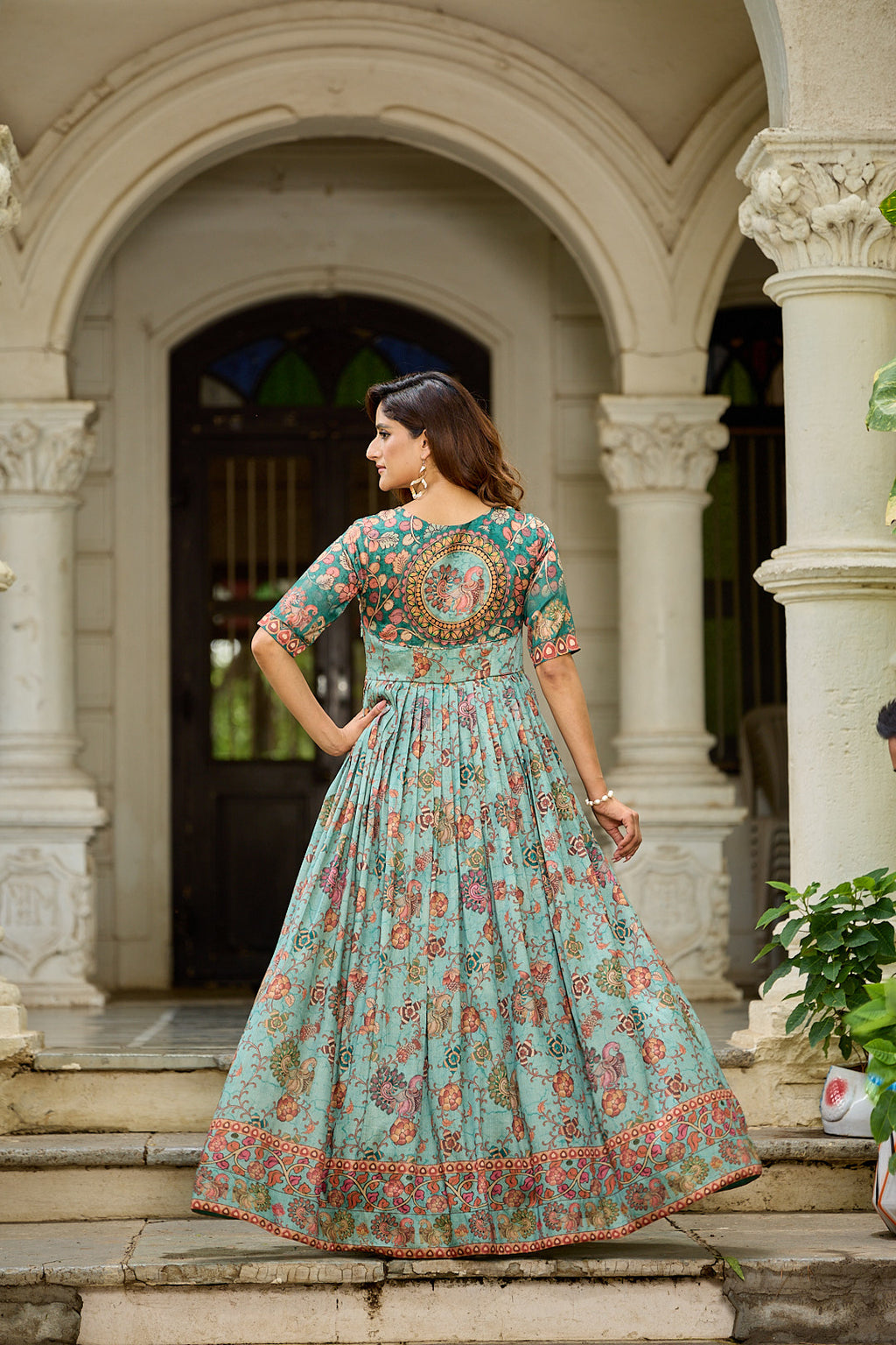 Rangriti Weave Flare Gown