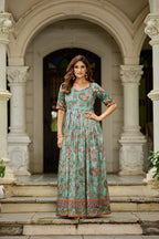 Rangriti Weave Flare Gown