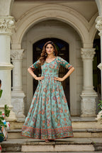 Rangriti Weave Flare Gown