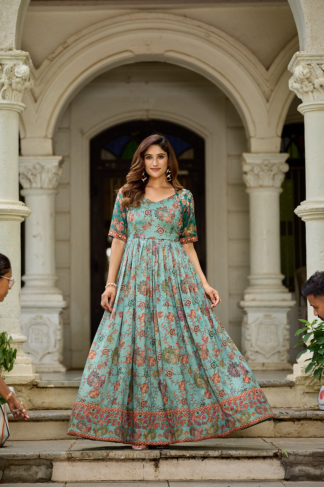 Rangriti Weave Flare Gown
