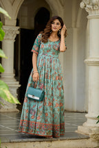 Rangriti Weave Flare Gown