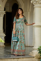 Rangriti Weave Flare Gown