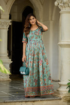 Rangriti Weave Flare Gown