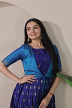 Rangrez Contrast Silk Gown