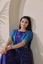 Rangrez Contrast Silk Gown