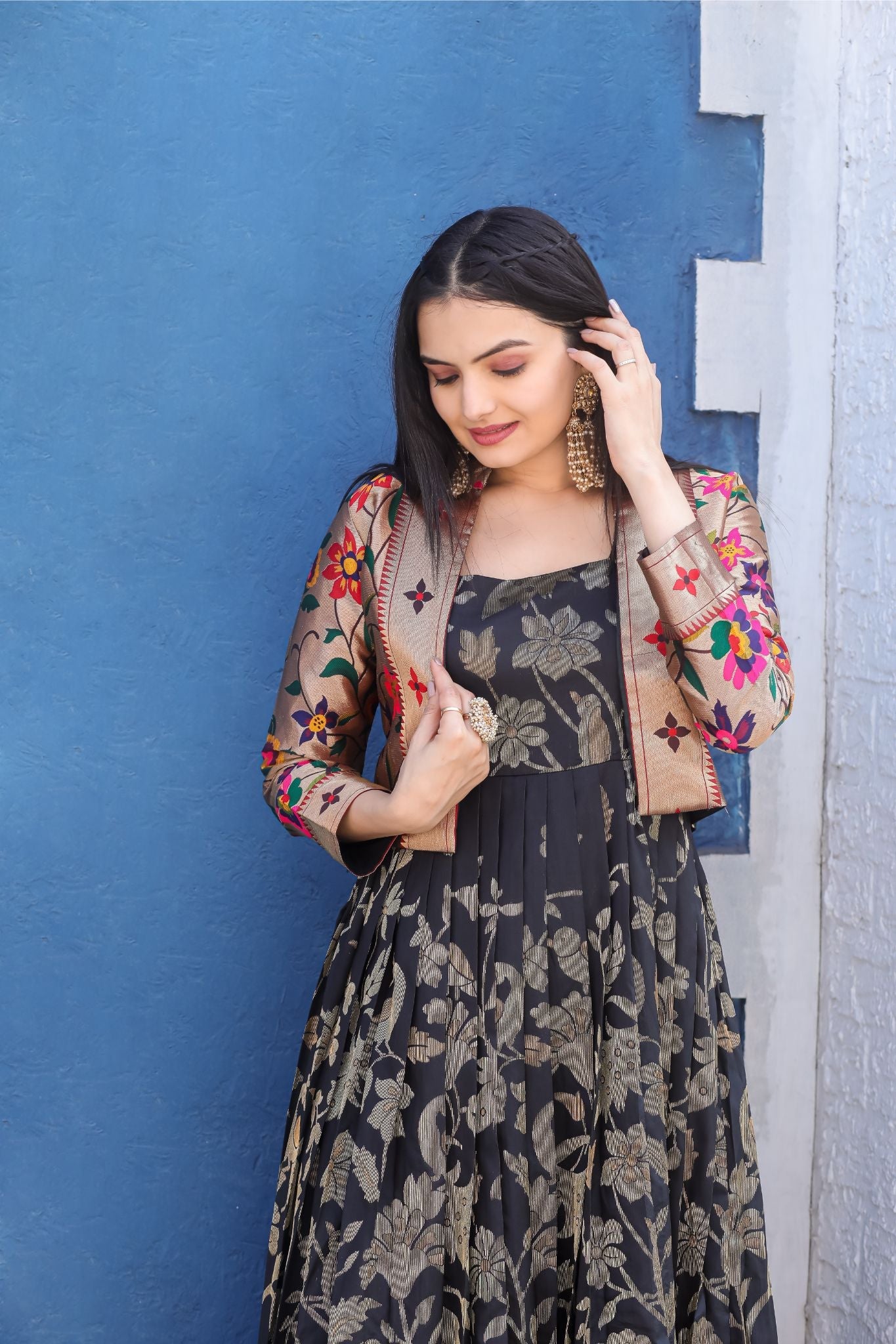 Milan Paithani Gown