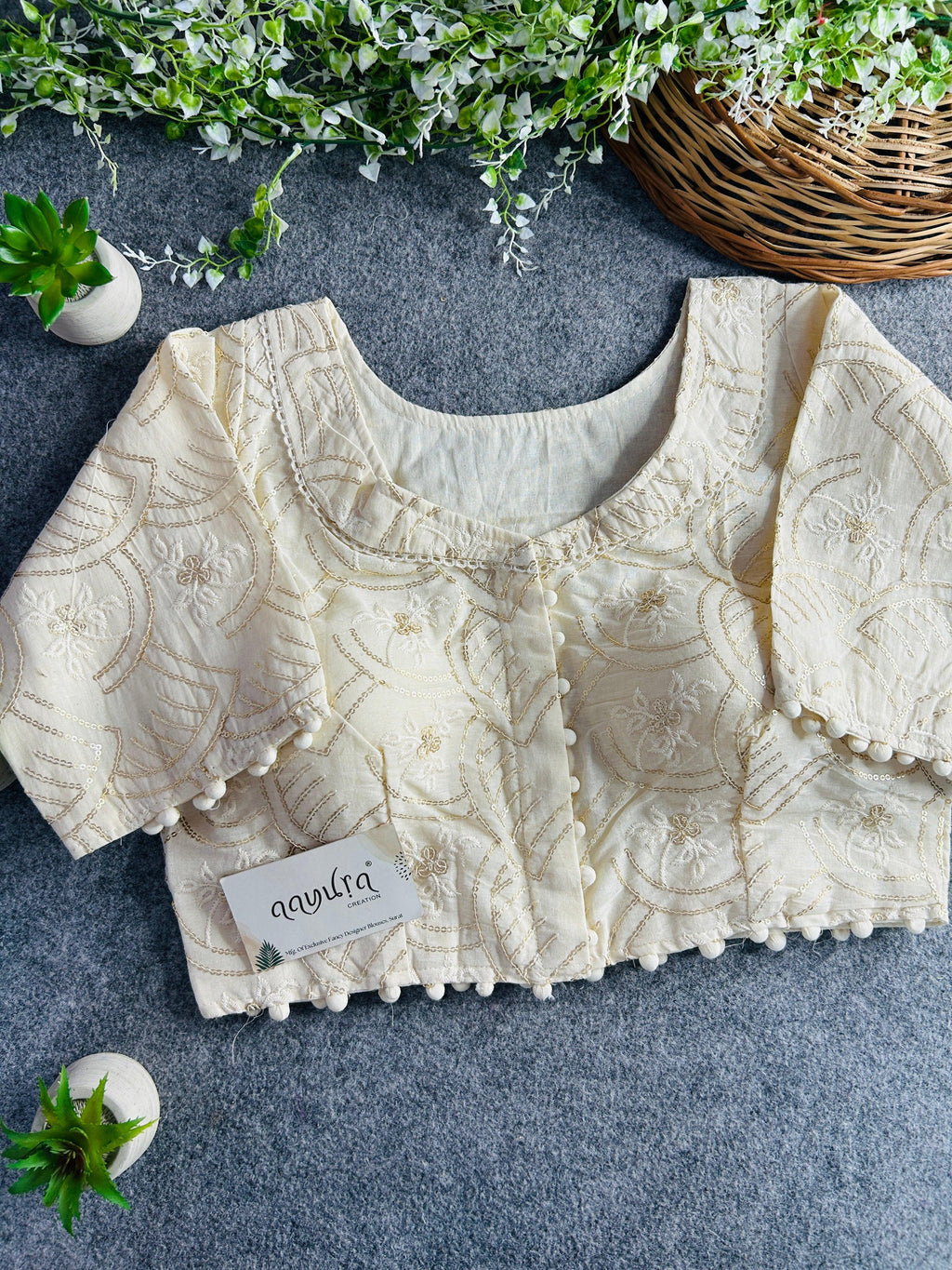 Cotton Collar Blouse