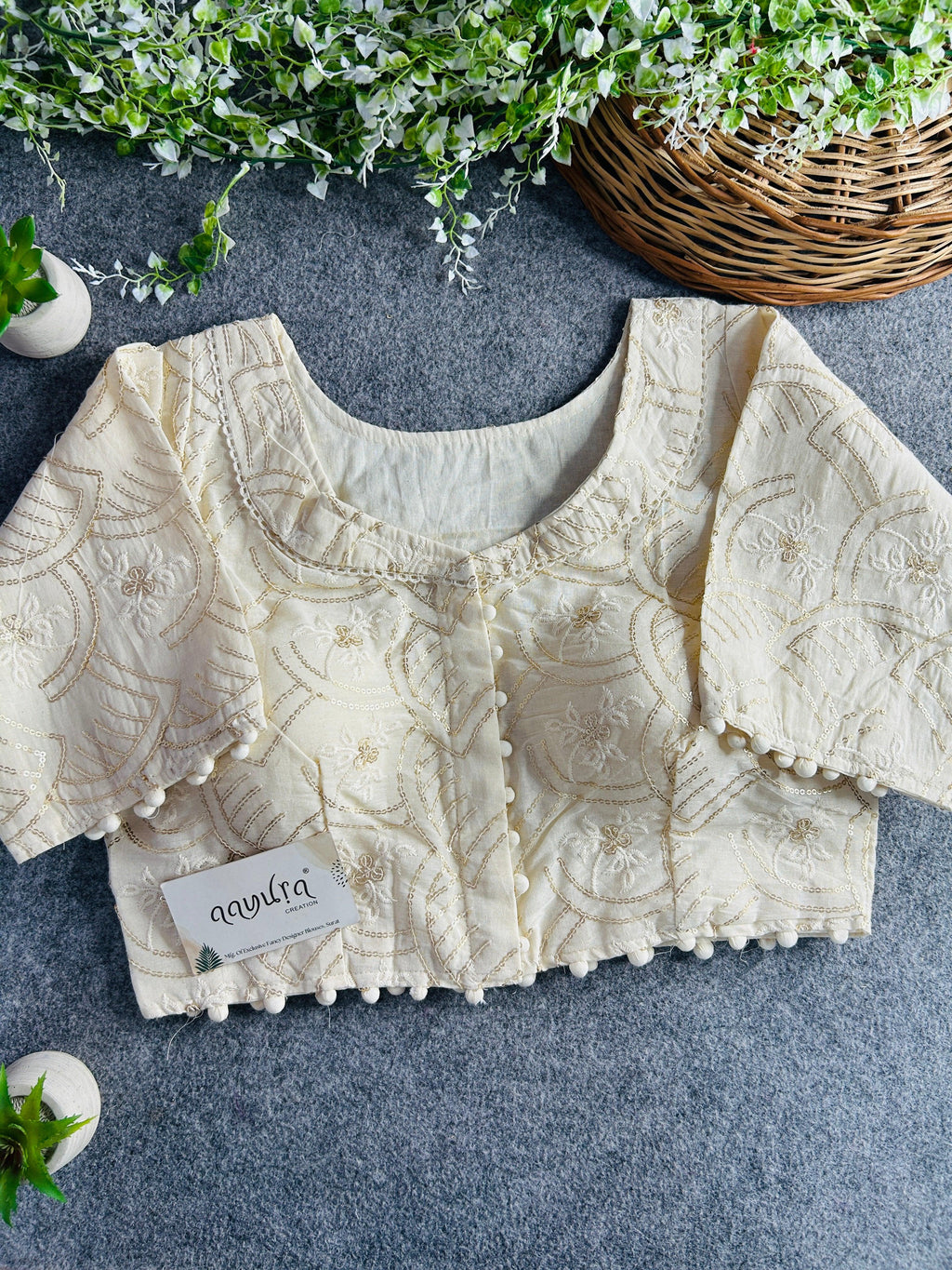 Cotton Collar Blouse