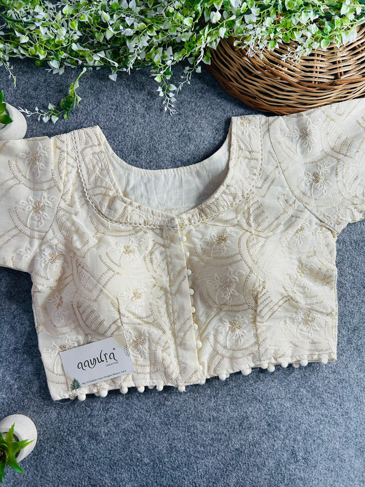 Cotton Collar Blouse