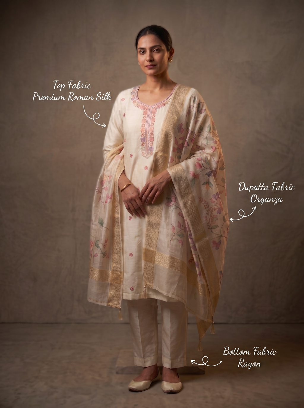 Heritage Roman Unstitched Silk Suit