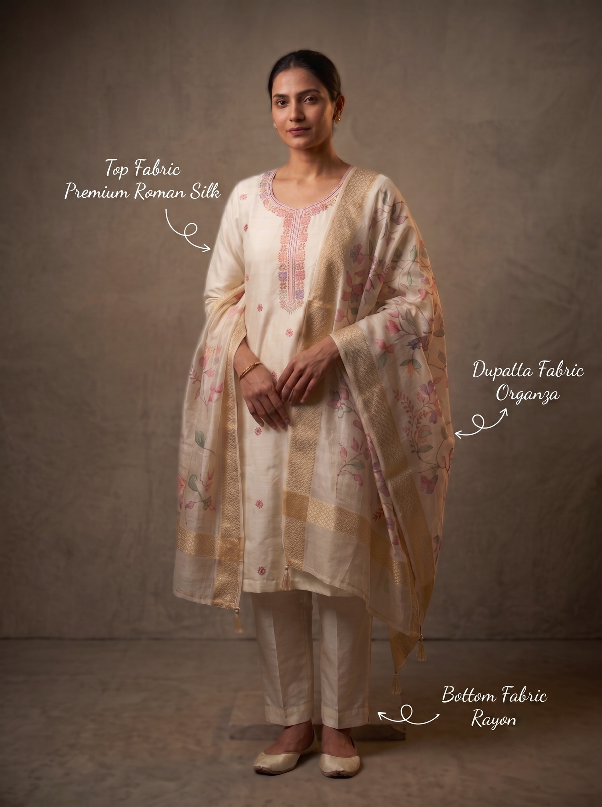 Heritage Roman Unstitched Silk Suit