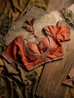 Italian Silk Beads Work Blouse