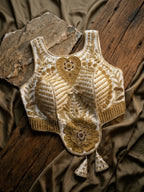 Beadwork Backless Blouse