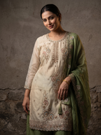 Zariya Glorious Silk Embroidered Sharara Set