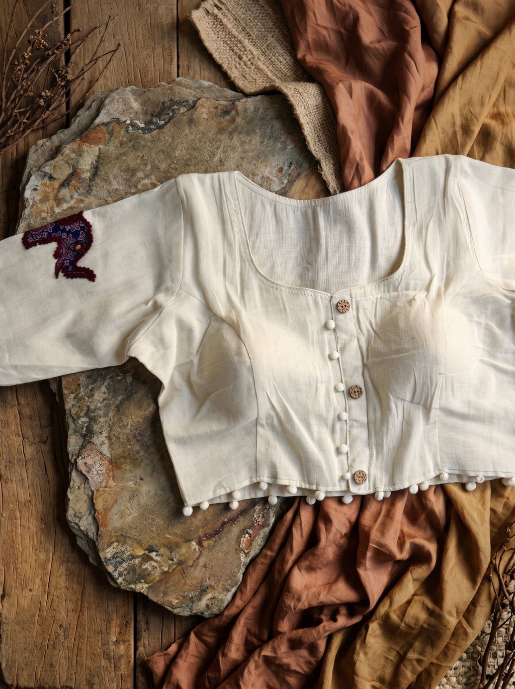Riva Patch Work Blouse