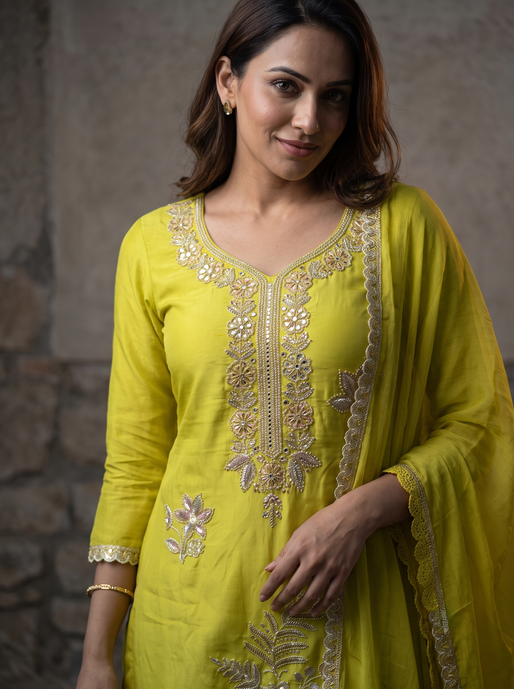 Ruhani Unstitched Suit Set