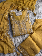 Nazrana Dolomite Silk Sharara Suit Set