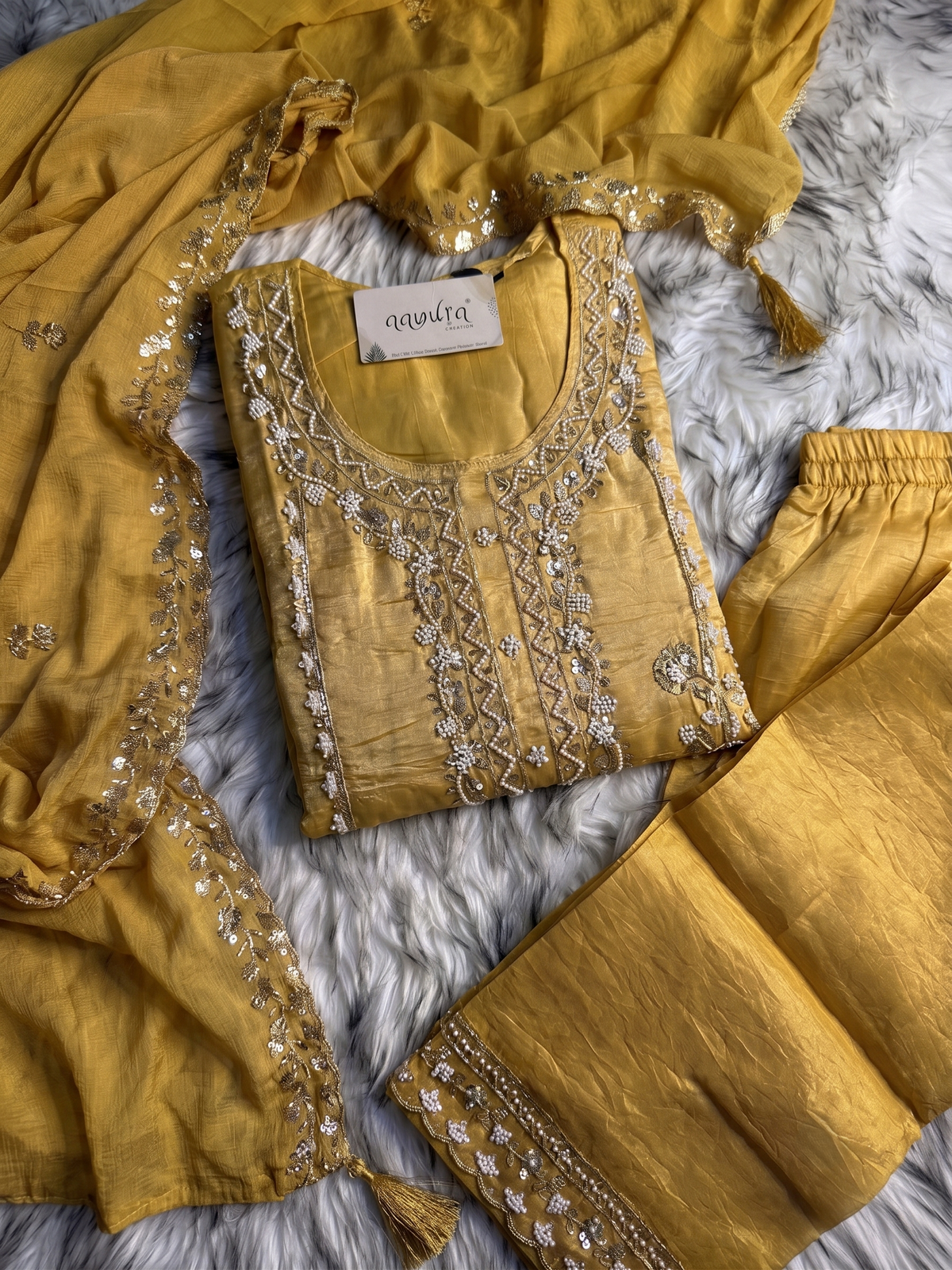Nazrana Dolomite Silk Sharara Suit Set