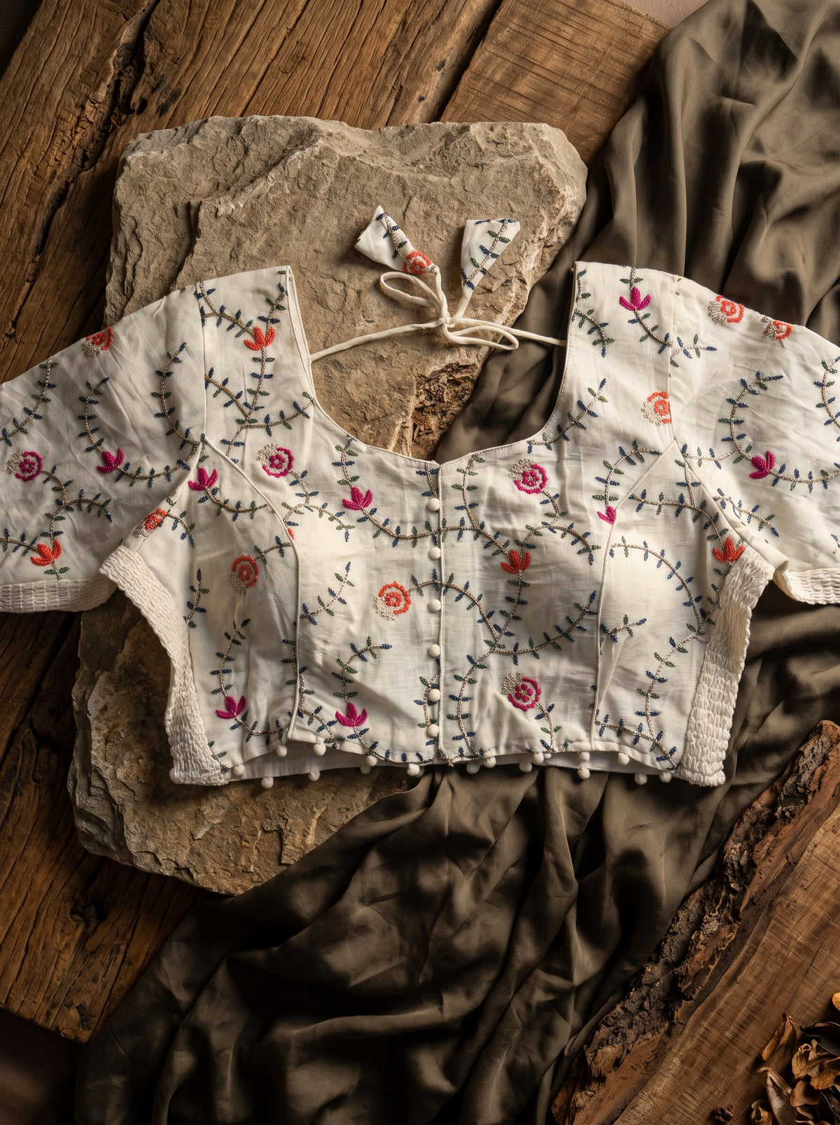 Lavanya Off-White Classic Blouse