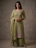 Eira Festive Palazzo Sharara Suit Set