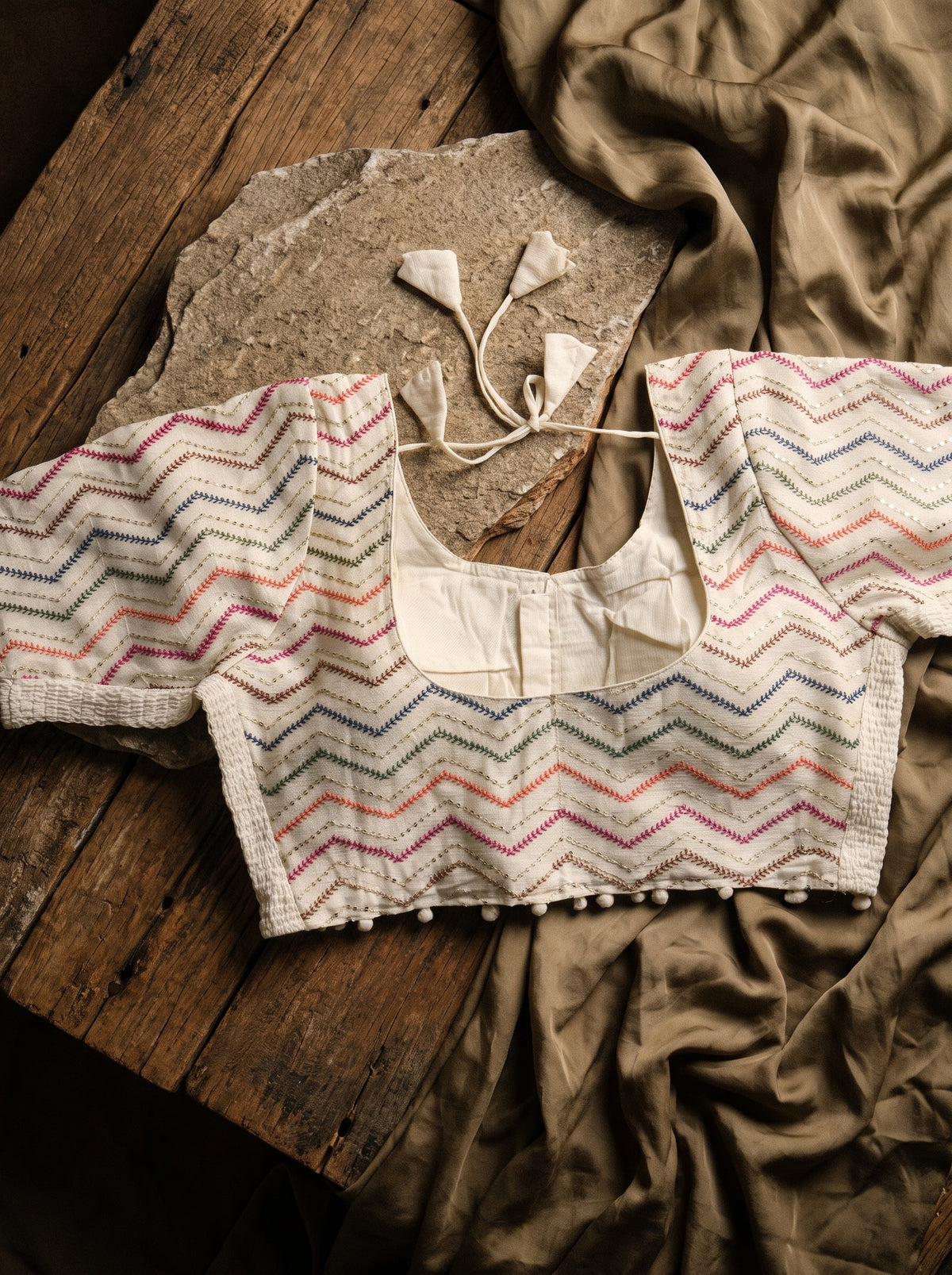 Lavanya Off-White Classic Blouse