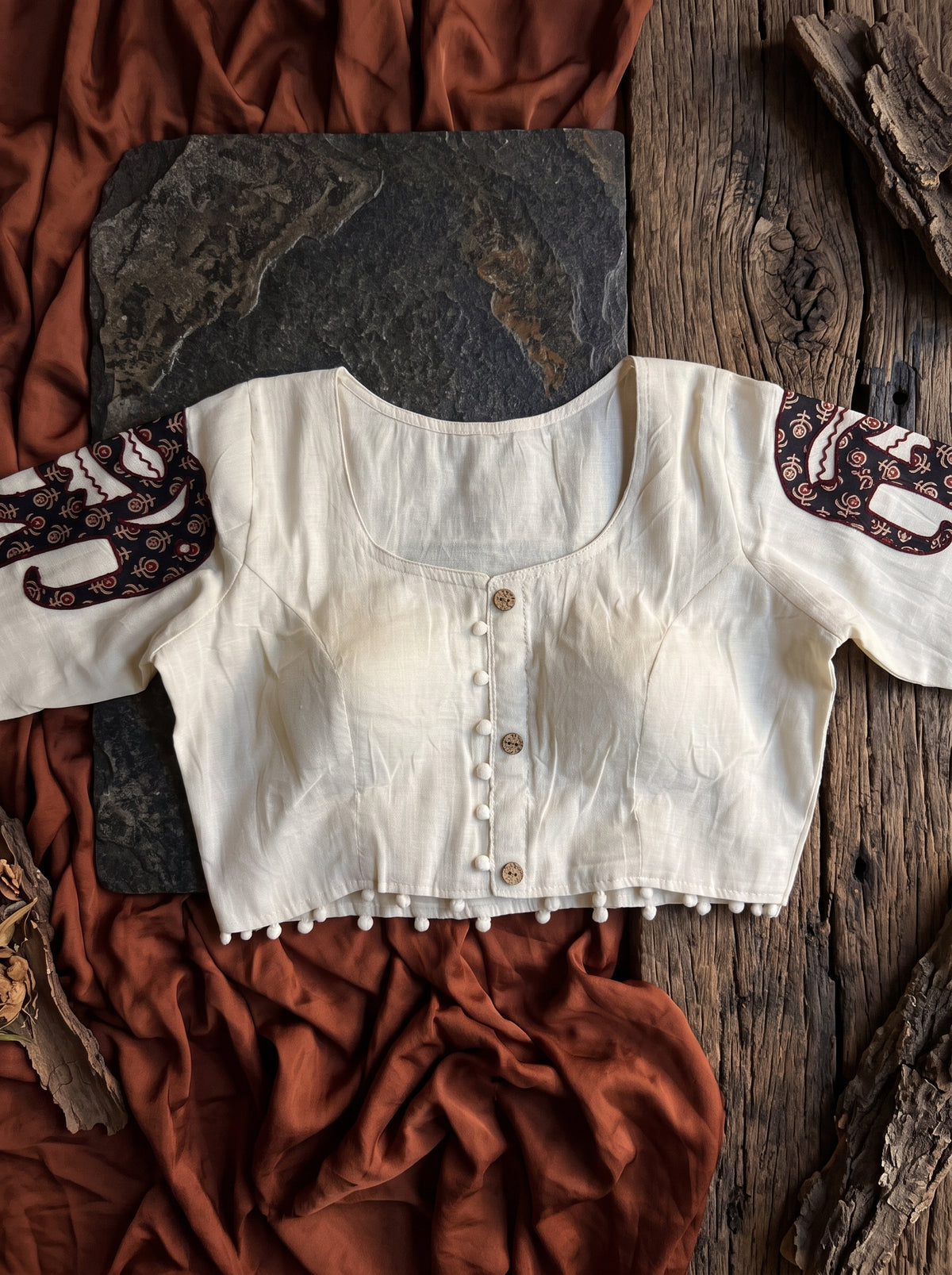 Riva Patch Work Blouse