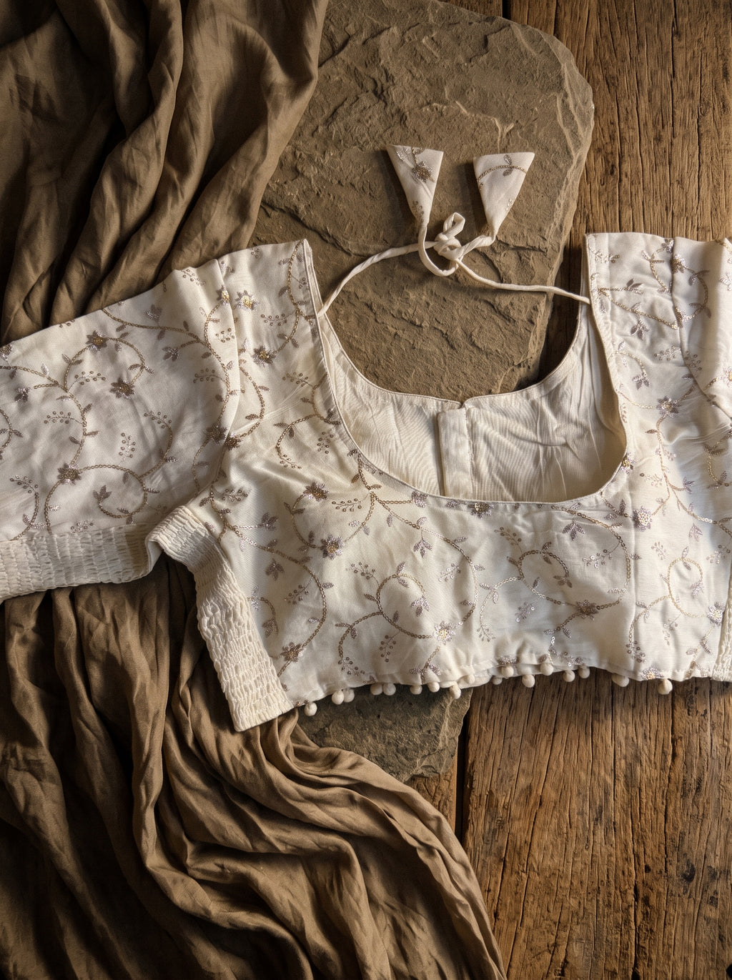 Lavanya Off-White Classic Blouse