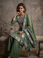 Meher Roman Silk Festive Sharara Set