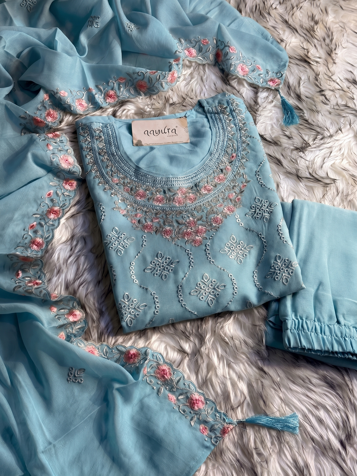 Eira Festive Palazzo Sharara Suit Set