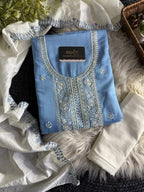 Signature Roman Unstitched Silk Suit