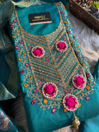 Graceful Roman Unstitched Silk Suit