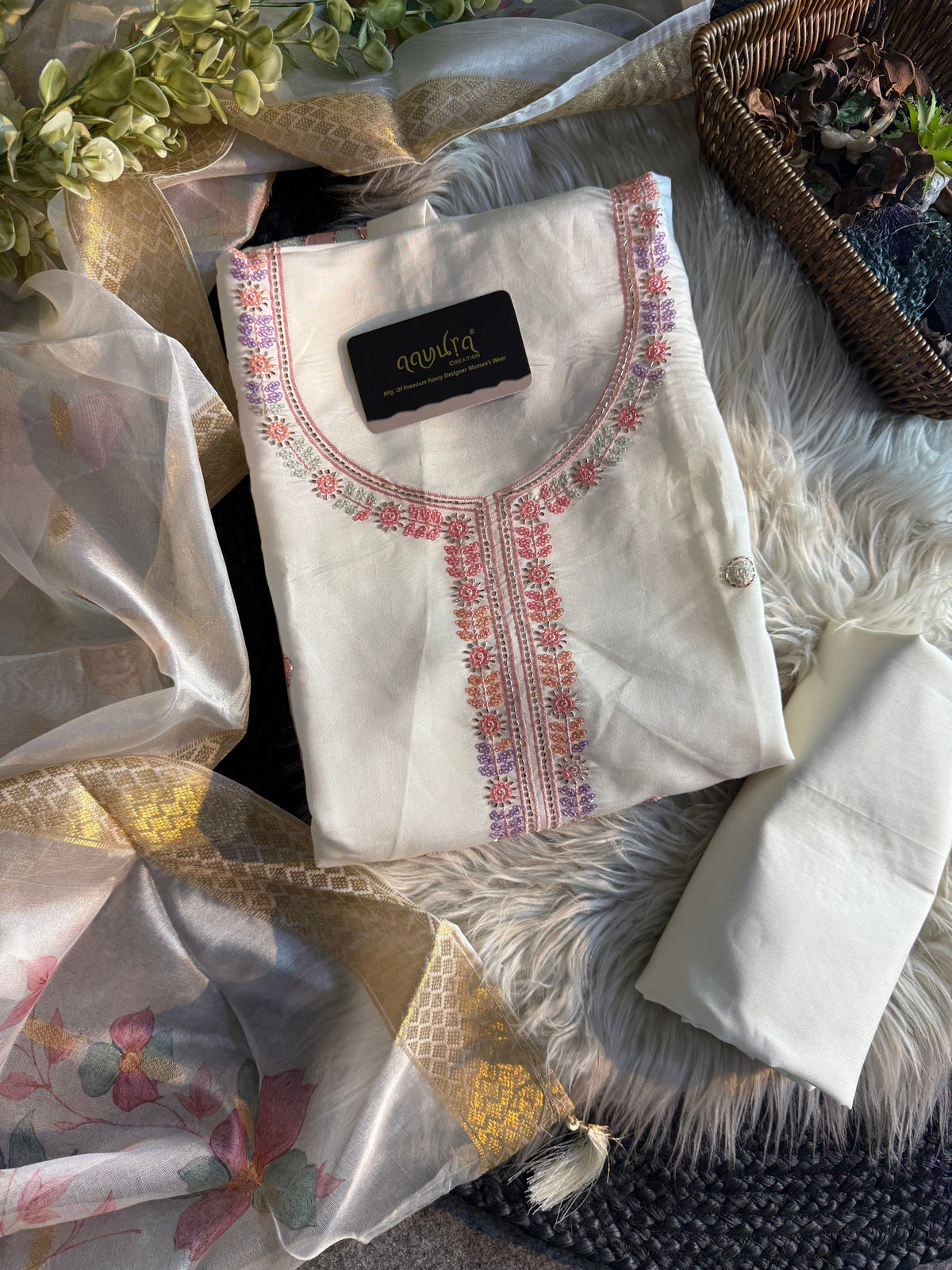 Heritage Roman Unstitched Silk Suit