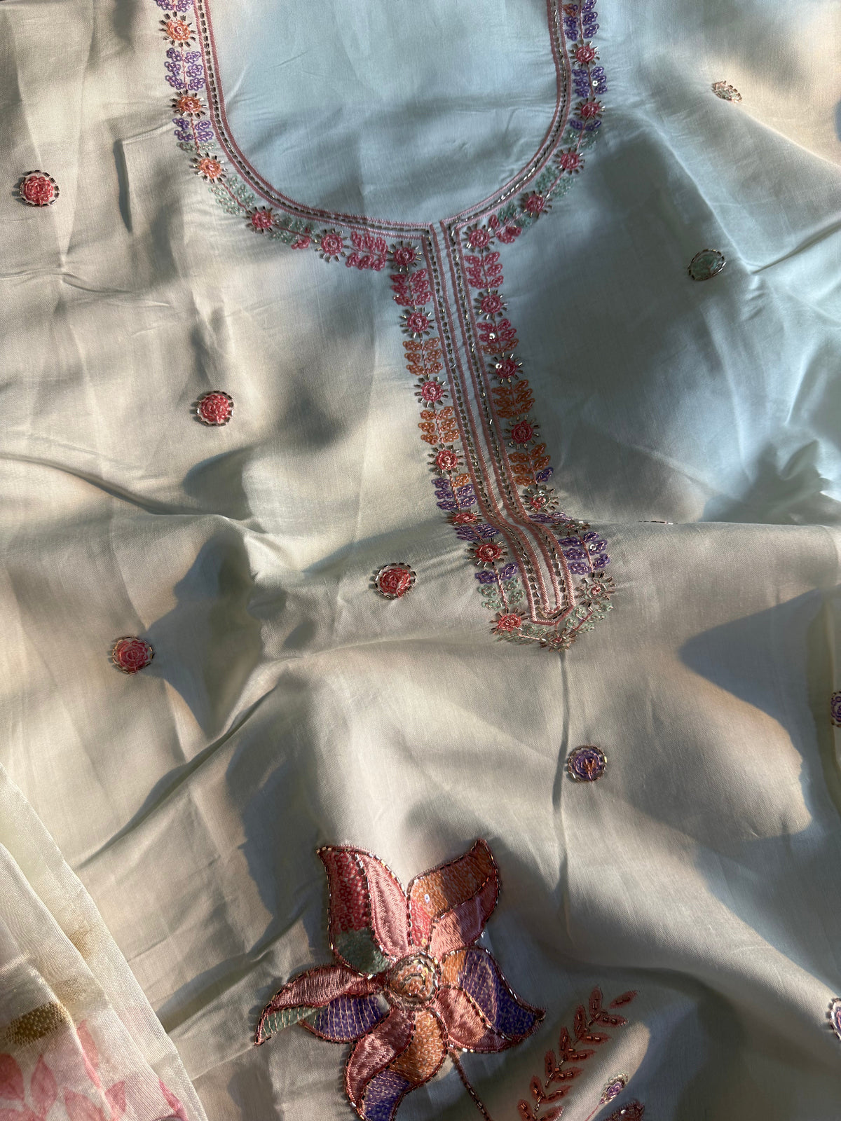 Heritage Roman Unstitched Silk Suit