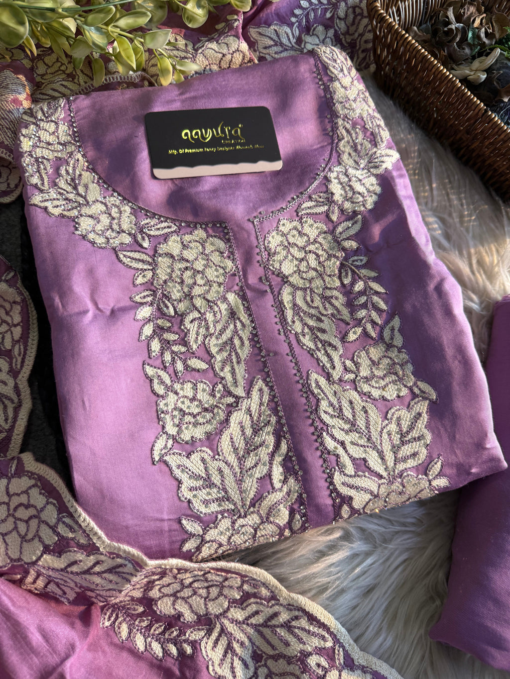 Festive Roman Unstitched Silk Suit