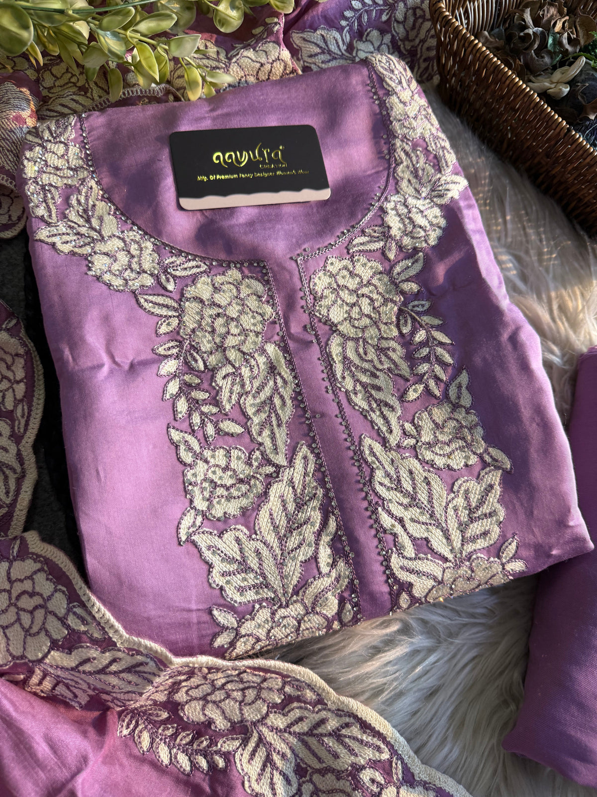 Festive Roman Unstitched Silk Suit