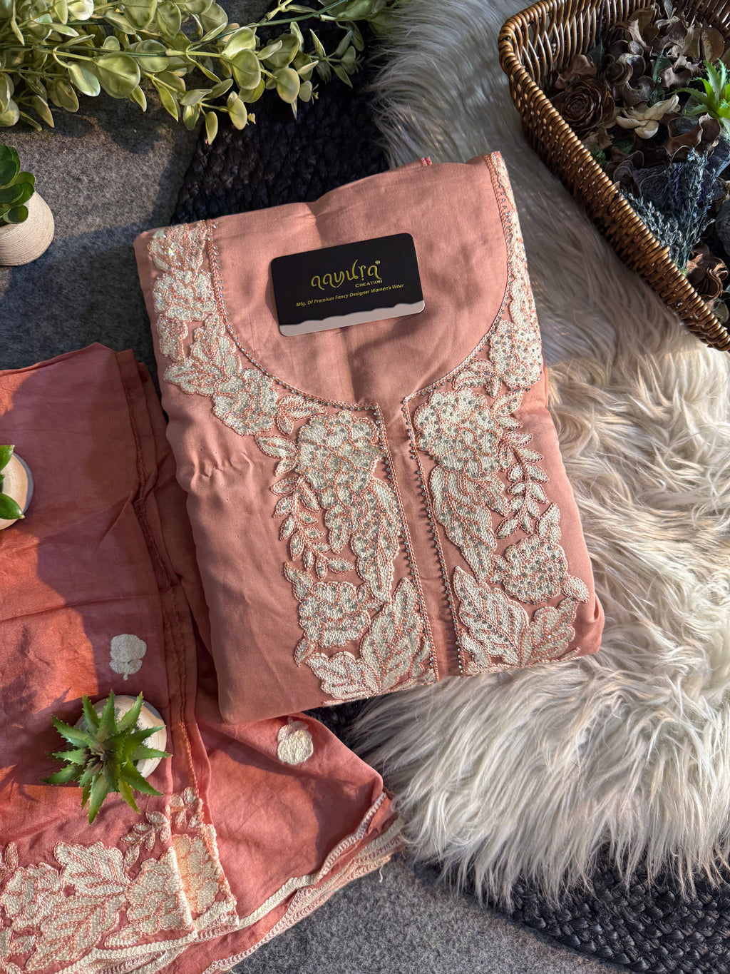 Festive Roman Unstitched Silk Suit