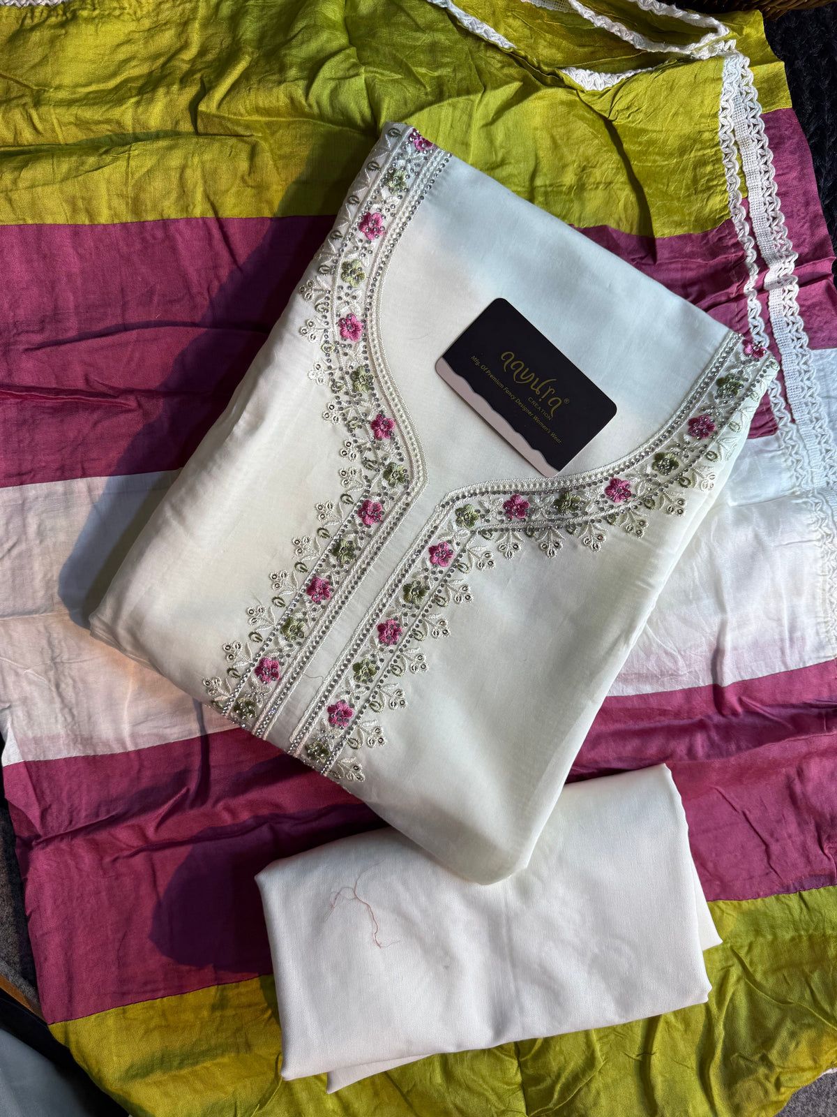 Luxury Roman Silk Unstitched Suit