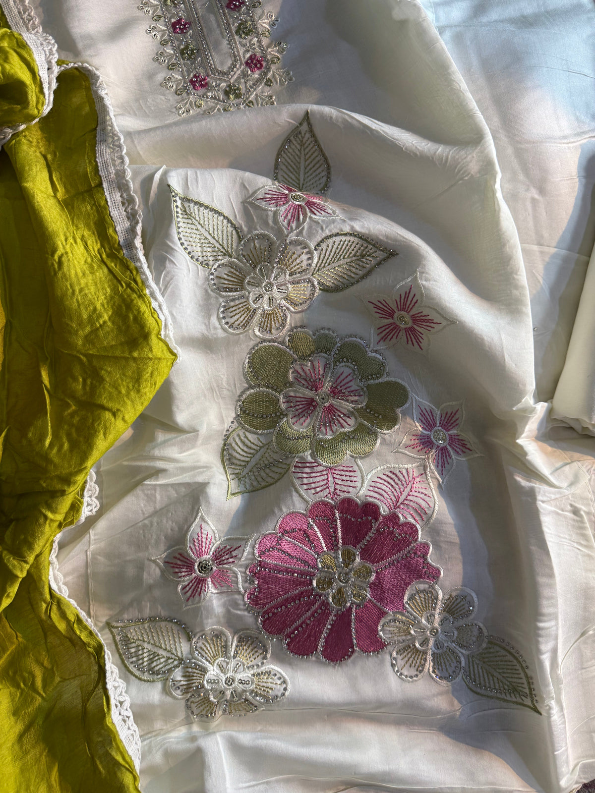 Luxury Roman Silk Unstitched Suit